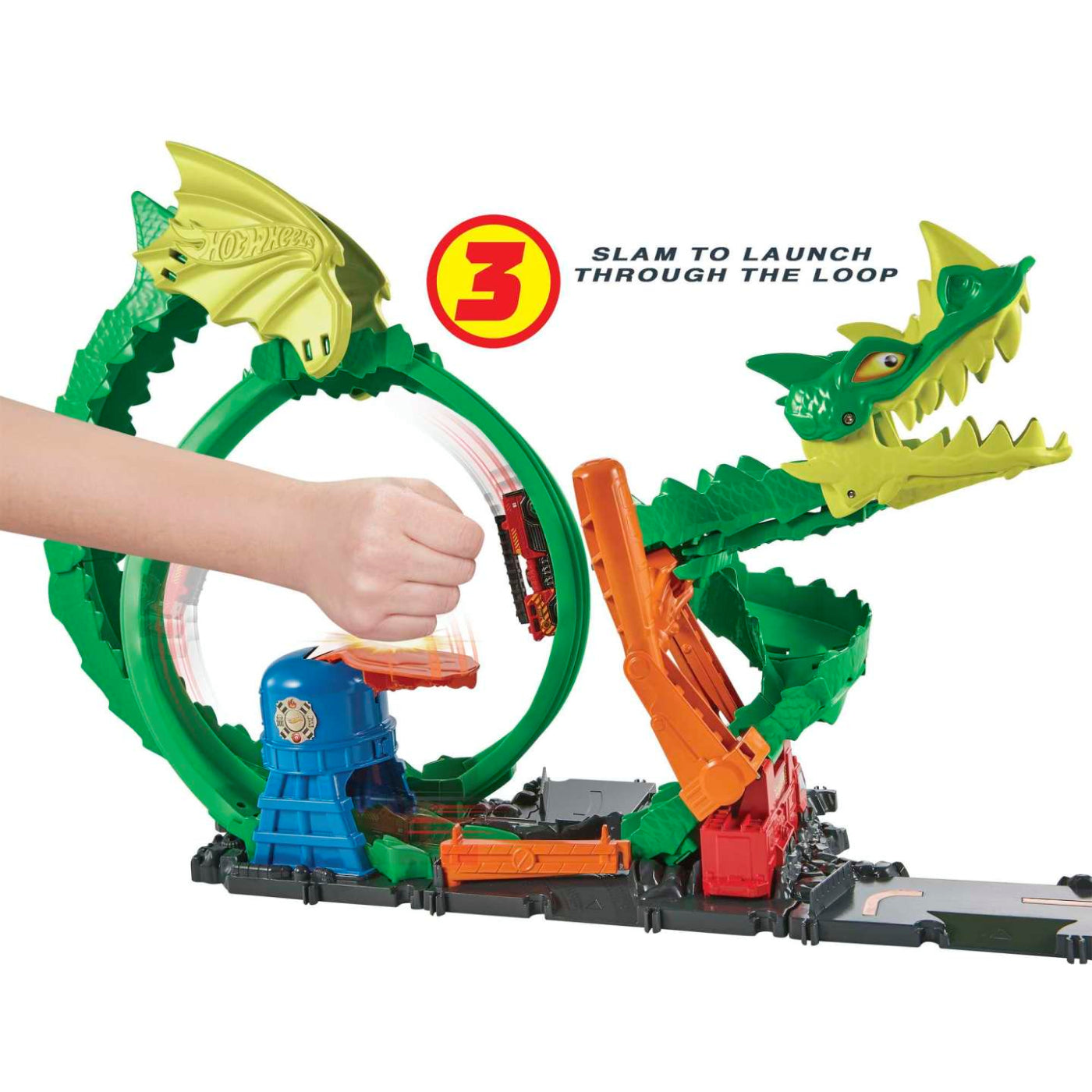 Hot Wheels City Dragon Drive Firefight and Firestation Playset