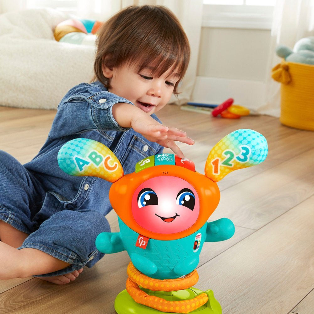 Juguete electrónico de aprendizaje para bebés y niños pequeños con acción de rebote DJ Bouncin' Beats de Fisher-Price