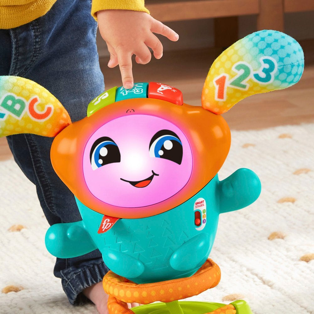 Juguete electrónico de aprendizaje para bebés y niños pequeños con acción de rebote DJ Bouncin' Beats de Fisher-Price