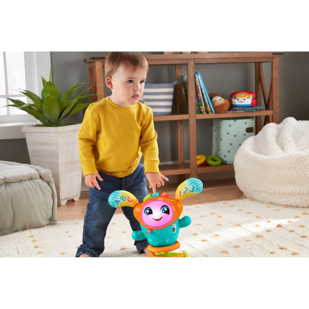 Juguete electrónico de aprendizaje para bebés y niños pequeños con acción de rebote DJ Bouncin' Beats de Fisher-Price