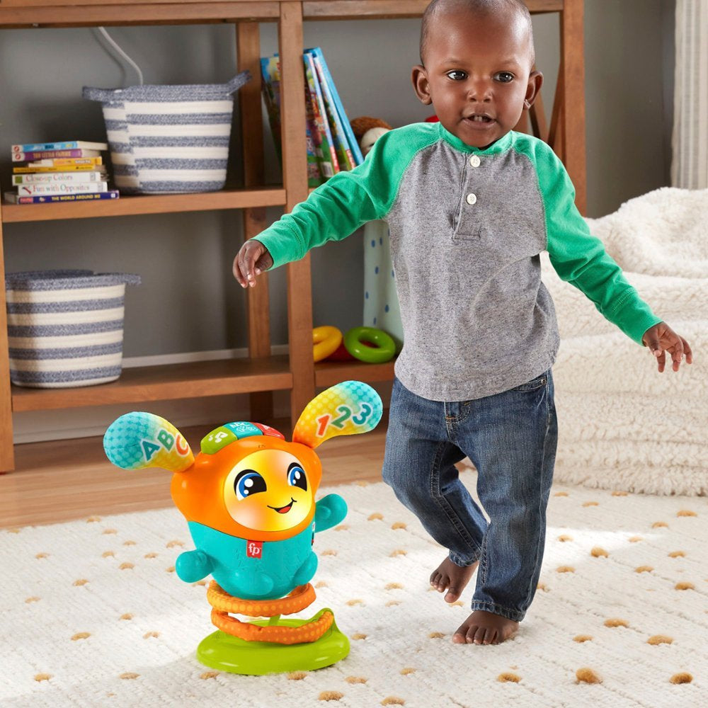 Fisher-Price DJ Bouncin' Beats Electronic Baby & Toddler Learning Toy with Bouncing Action