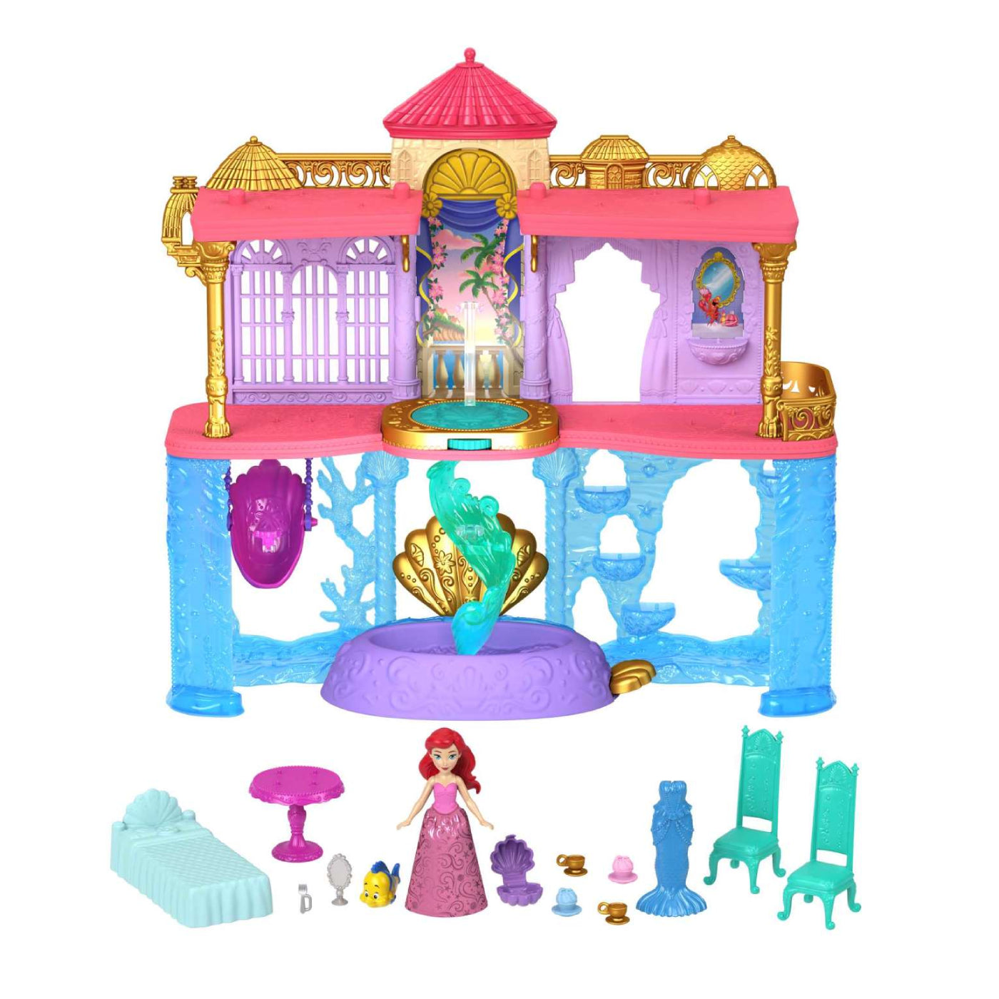 Disney Princess Arielâ€™s Land and Sea Stacking Castle Playset