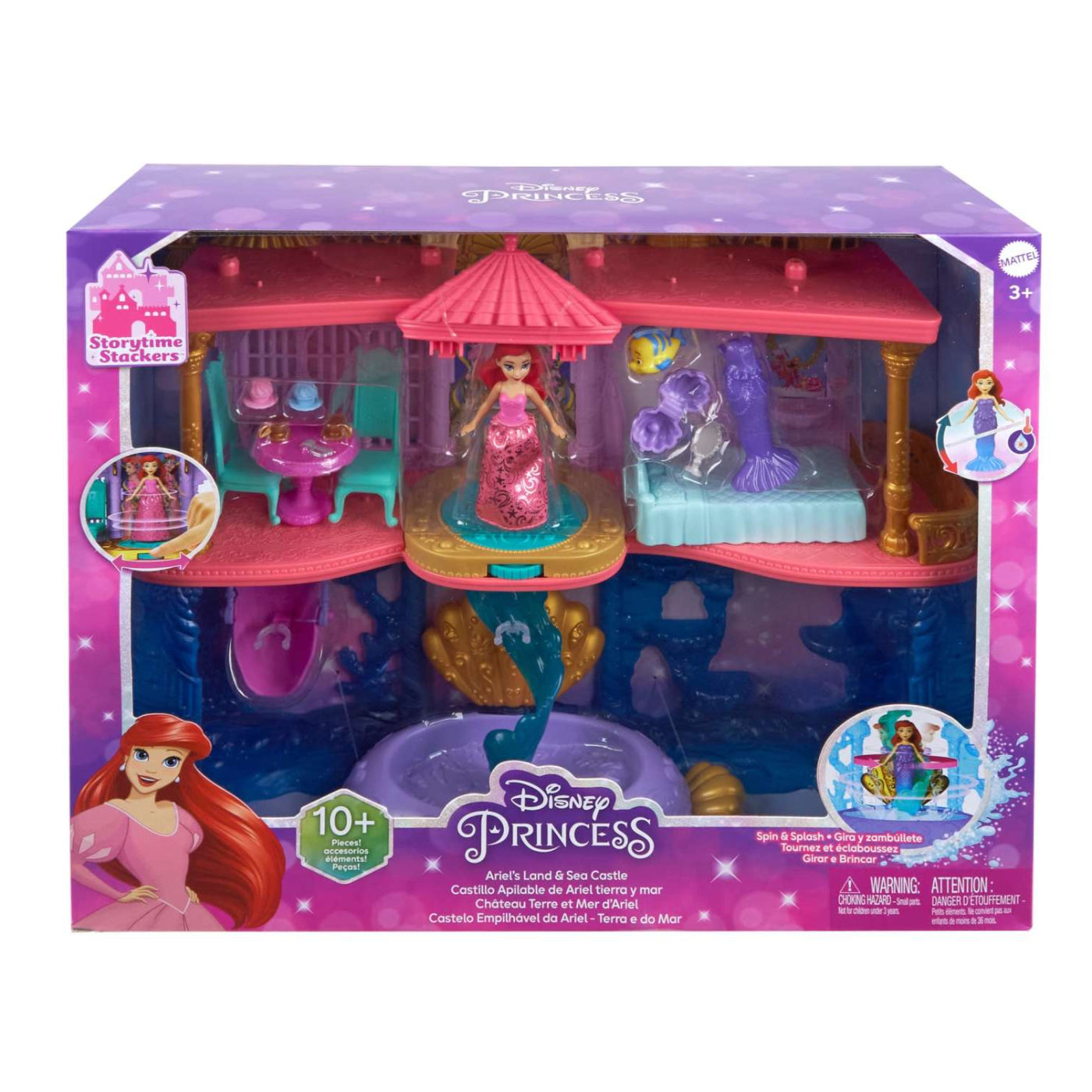 Disney Princess Arielâ€™s Land and Sea Stacking Castle Playset