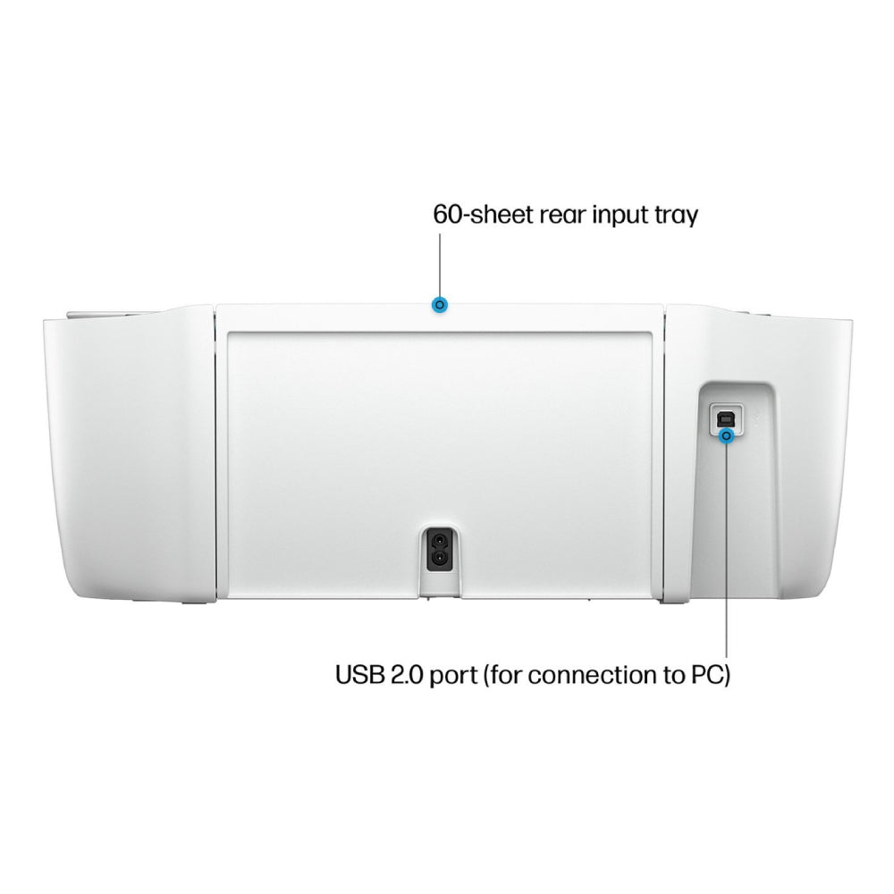 HP DeskJet 2755e All-in-One Wireless Color Inkjet Printer - White - Curacao