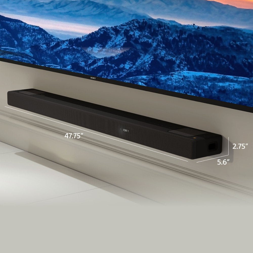 Barra de sonido Sony HT-A5000 con Dolby Atmos de 5.1.2 canales, color negro