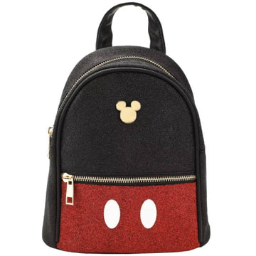 Bioworld Disney Mickey Mouse Shorts 8.5" Mini Backpack - Black