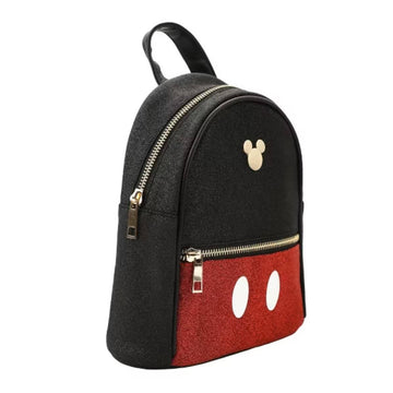 Bioworld Disney Mickey Mouse Shorts 8.5" Mini Backpack - Black