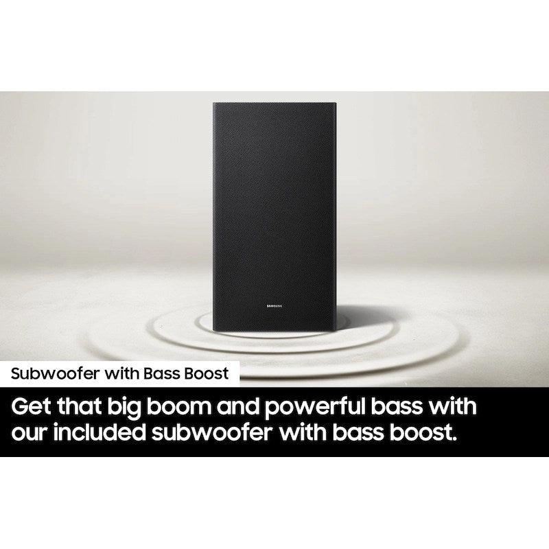 Sistema de barra de sonido Samsung HW-B750D/ZA serie B de 5.1 canales DTS Virtual:X con subwoofer, color negro