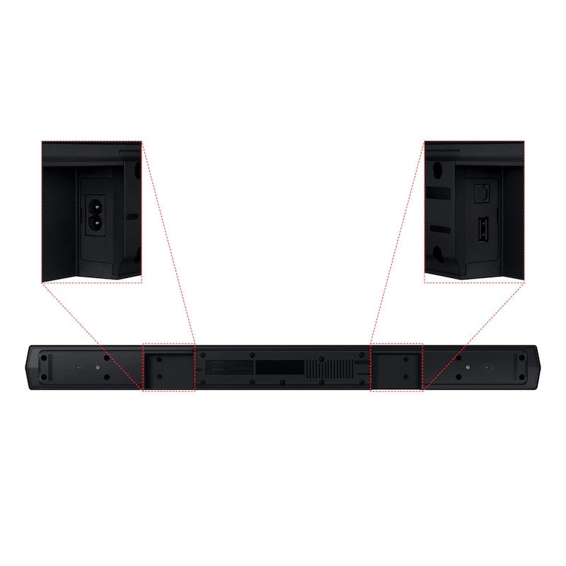 Samsung HW-C450/ZA B-series 2.1-Channel DTS Virtual:X Soundbar System with Subwoofer - Titan Black