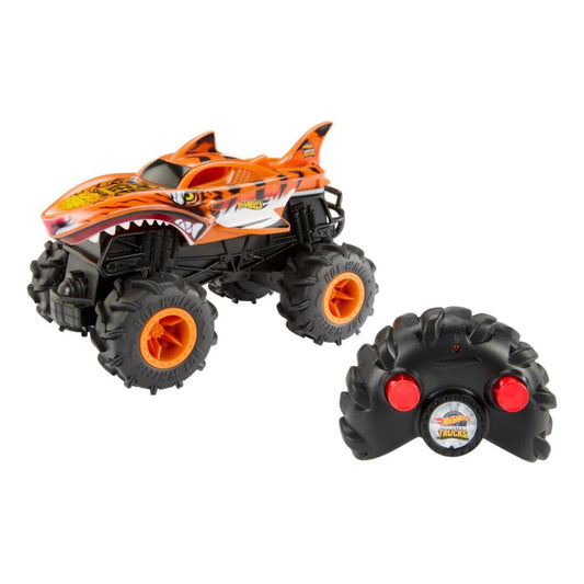 Hot Wheels Tiger Shark 1:24 Scale Remote Control Monster Truck – Orange