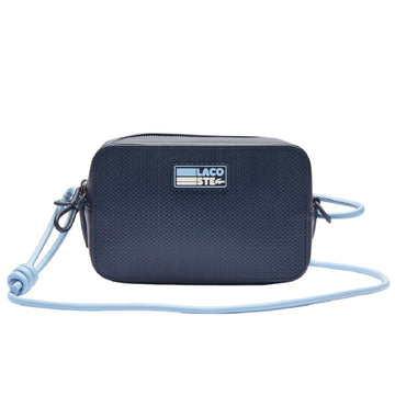 Bolso de hombro pequeño de piel de piqué mate con insignia Chantaco de Lacoste para mujer