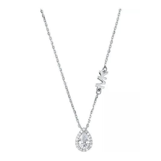 Collar con colgante en forma de pera para mujer de Michael Kors en plata de ley