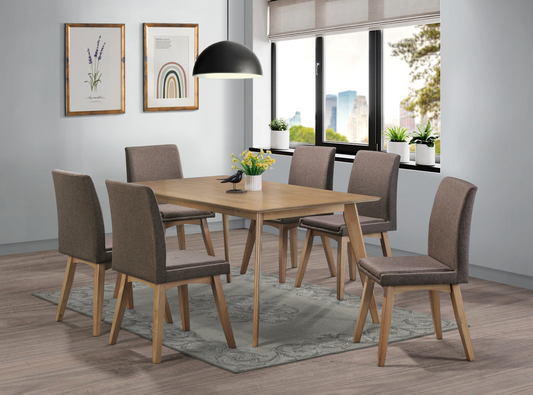 Opus (7-Piece) Dining Table Set by Best Home - Gray/Brown