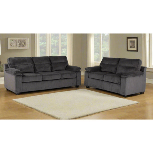 Glendale Sofa and Loveseat Set by Best Home - Gray