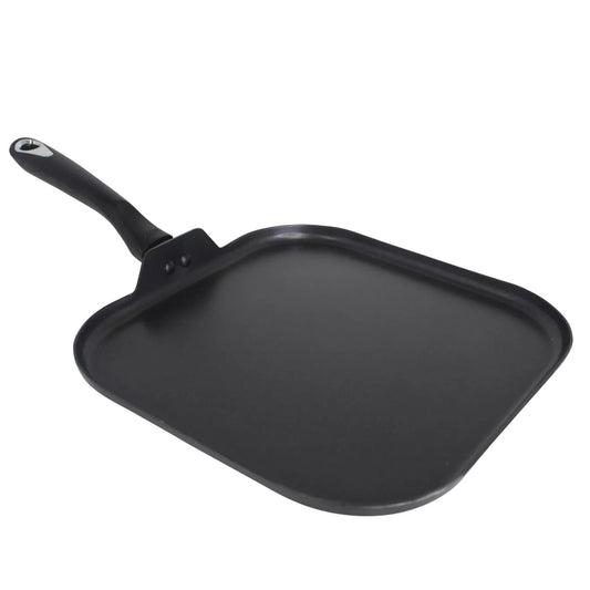 IMUSA 11" Square Bistro Griddle with Bakelite Handle - Black