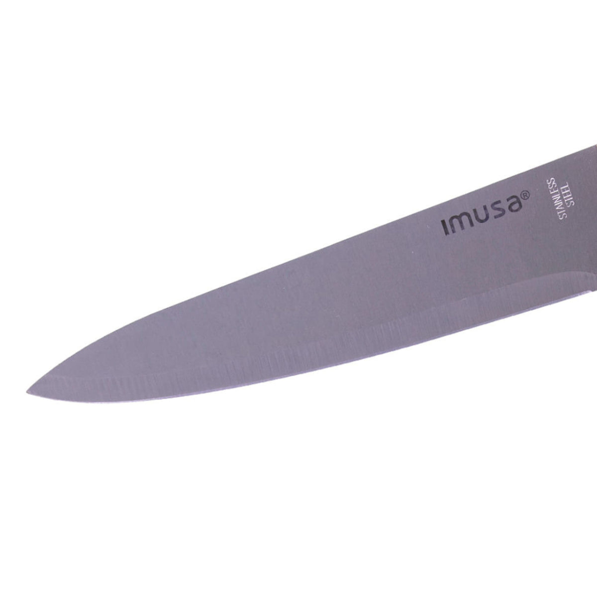 Cuchillo de chef IMUSA afilado de 8" con mango de madera - Acero inoxidable