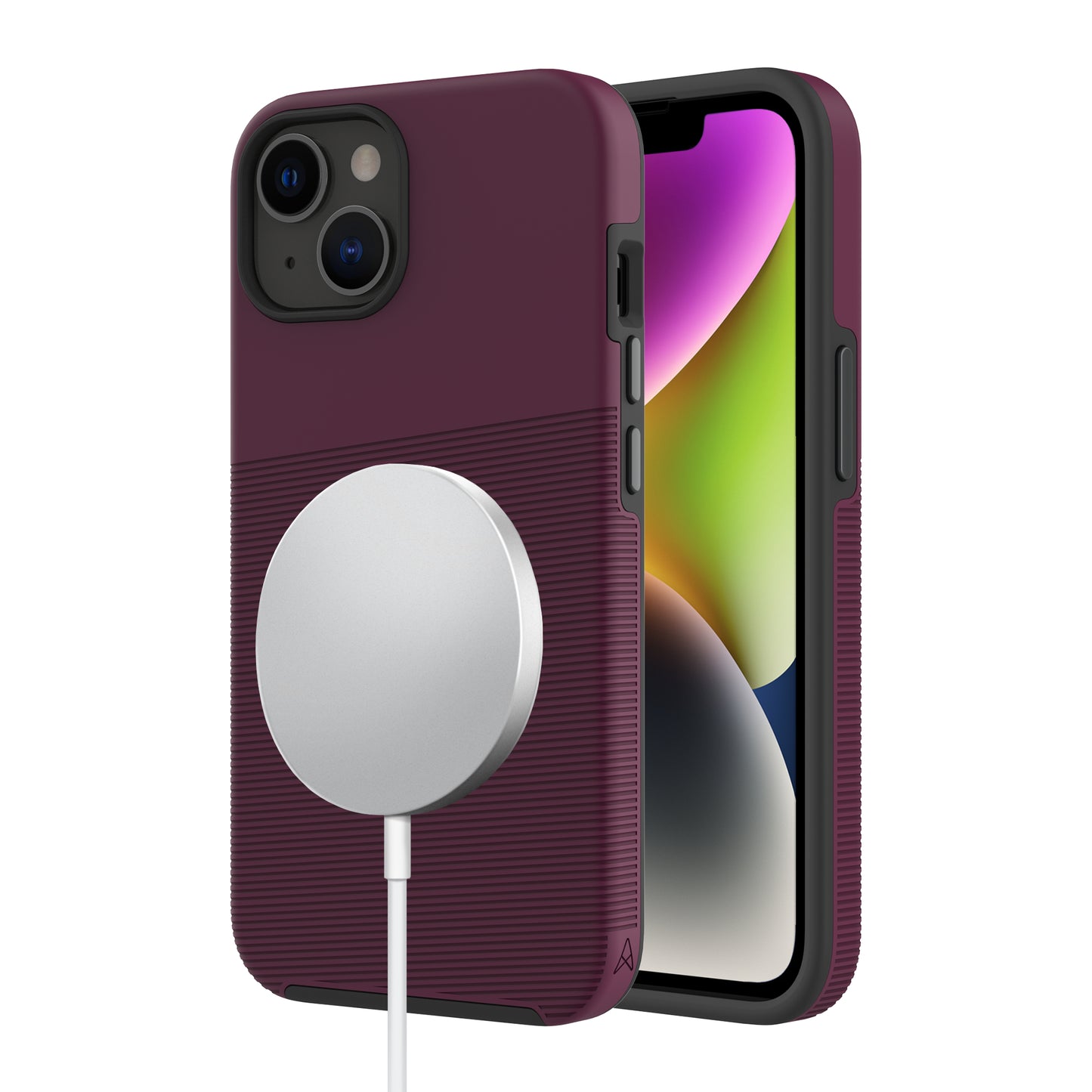 Axessorize PROTech Plus Dual-Layered Anti-Shock Case with MagSafe for Apple iPhone 14 Plus - Sangria