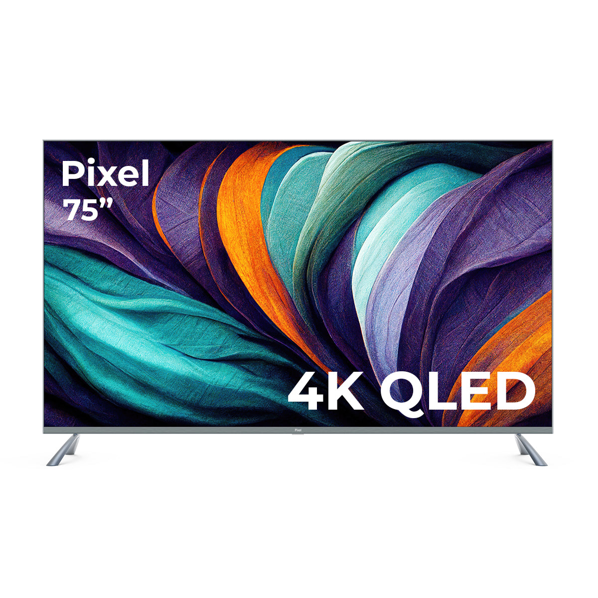 Paquete: televisor inteligente Pixel 75" 75D8100 QLED HD 4K sin marco + sistema de barra de sonido JBL Bar 300W 2.1-Ch con subwoofer inalámbrico