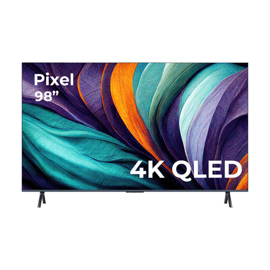 Paquete: televisor inteligente Pixel 98" 98D8100 QLED UHD 4K sin marco + sistema de barra de sonido JBL Bar 500 de 5.1 canales con Dolby Atmos y subwoofer inalámbrico