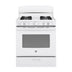 GE JGBS30DEKWW 4.8 cu.ft. 30" Freestanding Gas Range with 4 Sealed Burners - White - Curacao