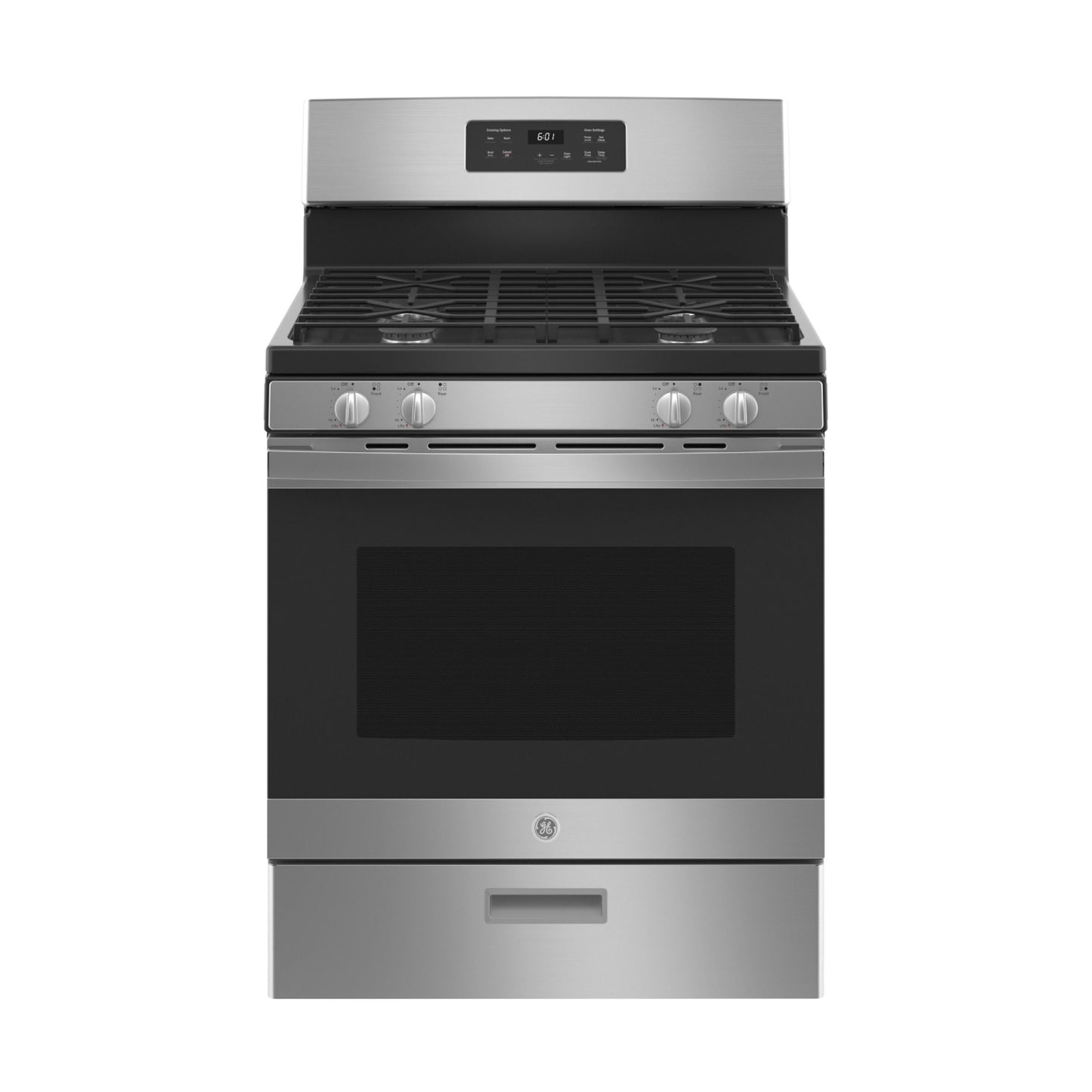 GE JGBS61RPSS 4.8 cu.ft. 30" Freestanding Gas Range with 4 Sealed Burners - Stainless Steel