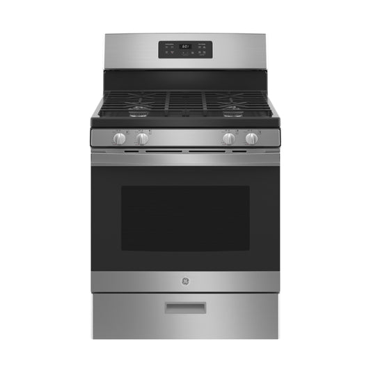 GE JGBS61RPSS 4.8 cu.ft. 30" Freestanding Gas Range with 4 Sealed Burners - Stainless Steel