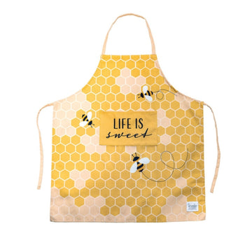 Delantal "Life is Sweet" de Krumbs Kitchen, color amarillo