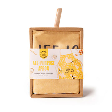 Delantal "Life is Sweet" de Krumbs Kitchen, color amarillo