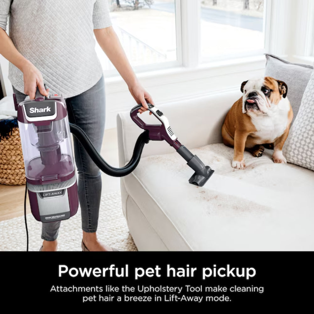 Shark LA702 Rotator Pet Lift-Away ADV Upright Vacuum with DuoClean PowerFins HairPro and Odor Neutralizer Technology - Wine Purple