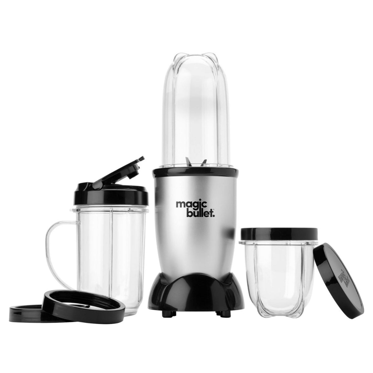 Licuadora personal original Magic Bullet MBR-1101 de 250 vatios, color plateado