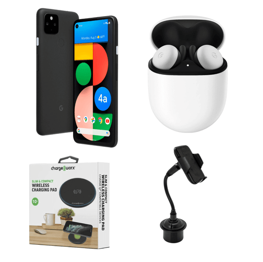 Google Pixel 4A/5G + Auriculares + Accesorios