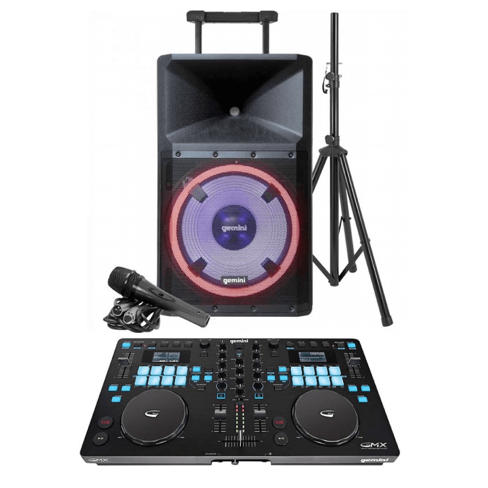 Reproductor profesional Gemini + altavoz portátil de 15"