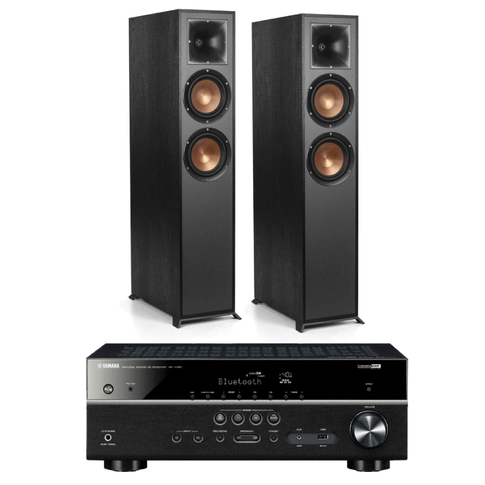 Paquete de receptor Yamaha + altavoces de torre Klipsch