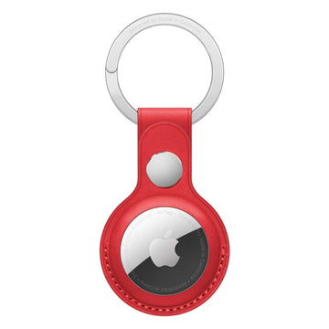 Apple AirTag Leather Key Ring - Red - Curacao