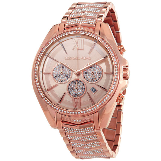 Michael Kors Whitney Women's 44mm Chronograph Bracelet Watch - Rose Gold - Curacao