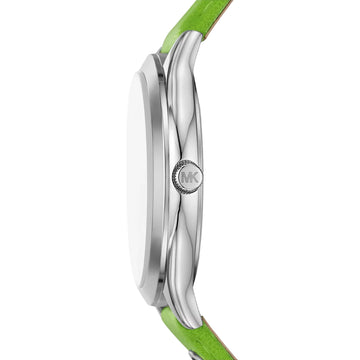 Michael Kors Slim Runway Women's 38mm Strap Watch - White Dial