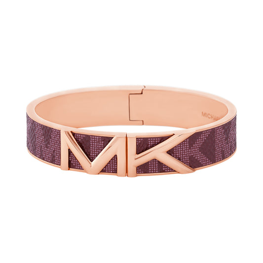Pulsera tipo brazalete mate en tono dorado para mujer de Michael Kors en tono oro rosa 