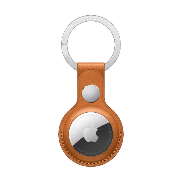 AirTag Leather Key Ring - Golden Brown , Shop w/ Credit Financing