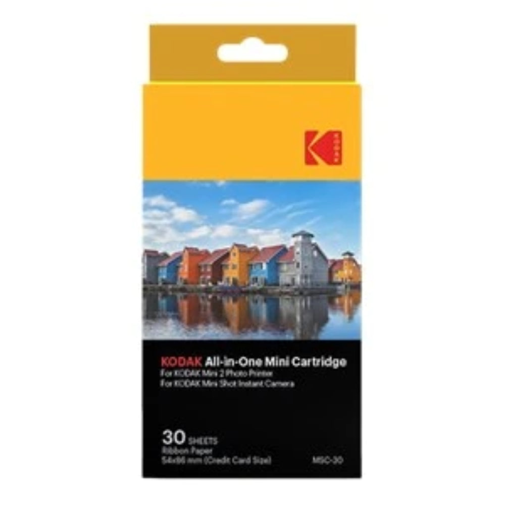 KODAK All-In-One Mini Photo Printer Cartridge - Cyan/Magenta/Yellow (30 Sheets)