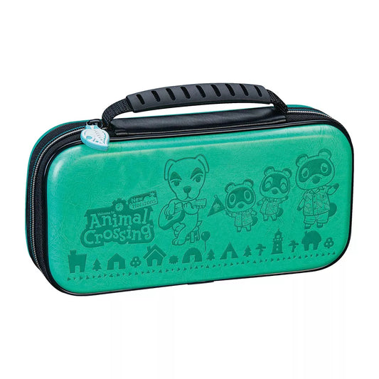 Estuche de viaje de lujo RDS Industries Animal Crossing New Horizon Game Traveler para Nintendo Switch y Switch Lite, color verde