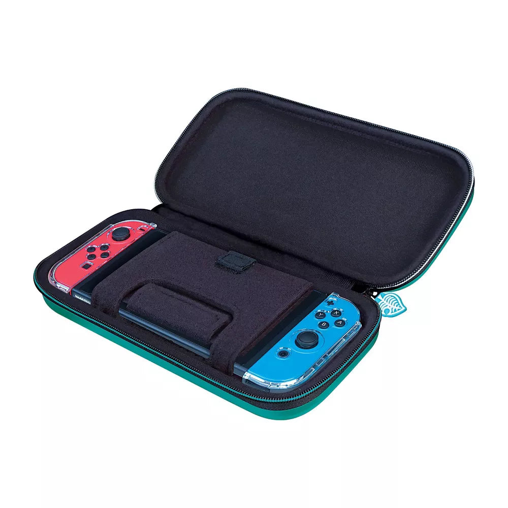 Estuche de viaje de lujo RDS Industries Animal Crossing New Horizon Game Traveler para Nintendo Switch y Switch Lite, color verde