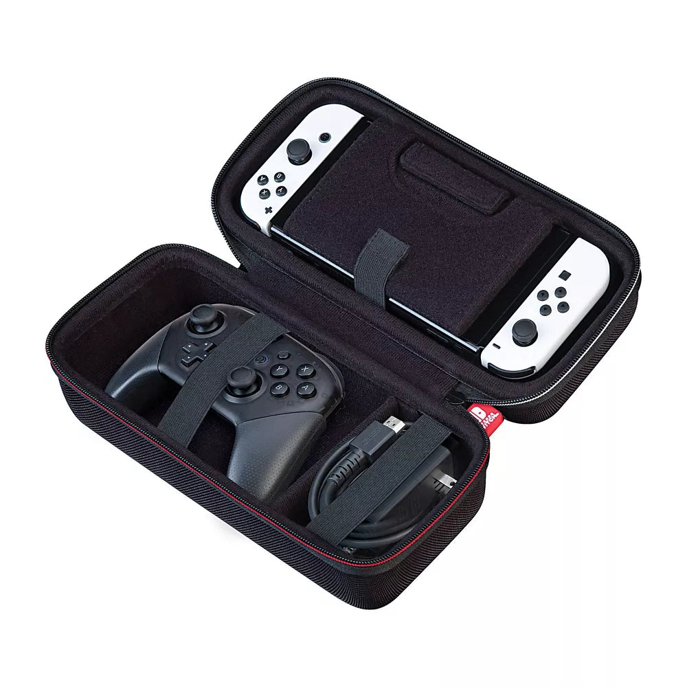 Estuche RDS Industries Game Traveler Deluxe para Nintendo Switch y Switch OLED, color negro