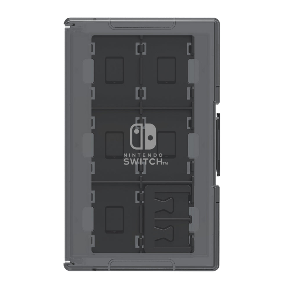 Estuche para 24 tarjetas de juego HORI para Nintendo Switch, color negro