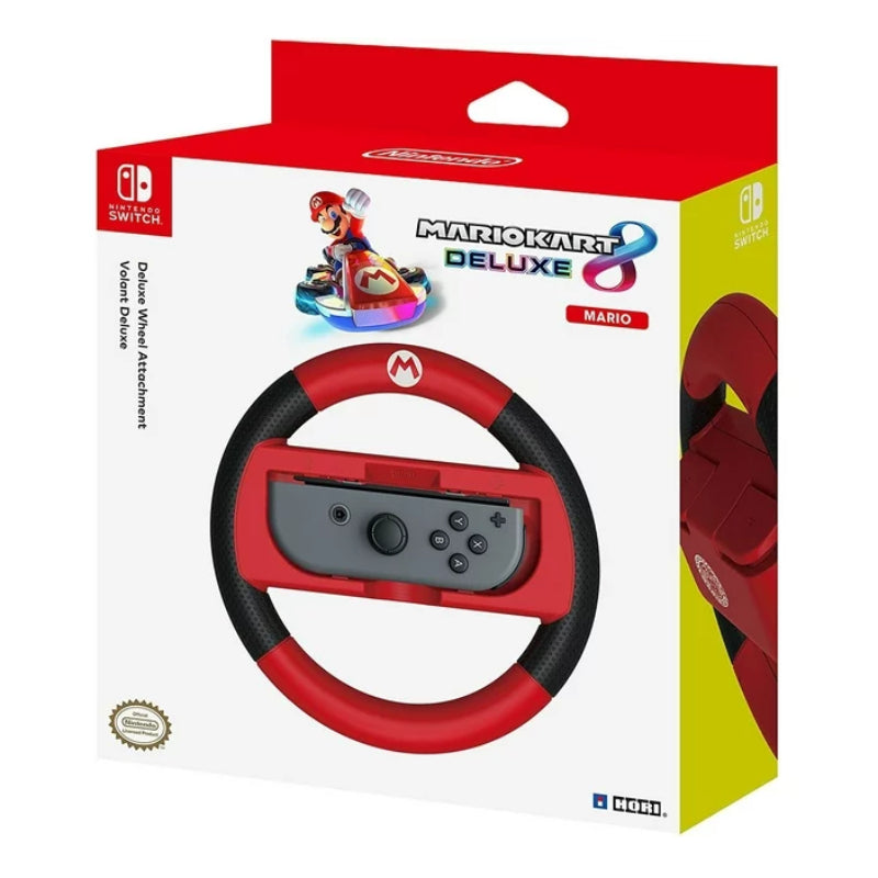 Volante HORI Mario Kart 8 Deluxe para Nintendo Switch (edición Mario) - Rojo/Negro