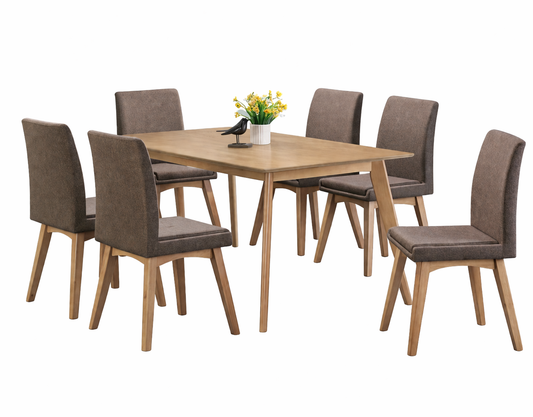 Opus (7-Piece) Dining Table Set by Best Home - Gray/Brown