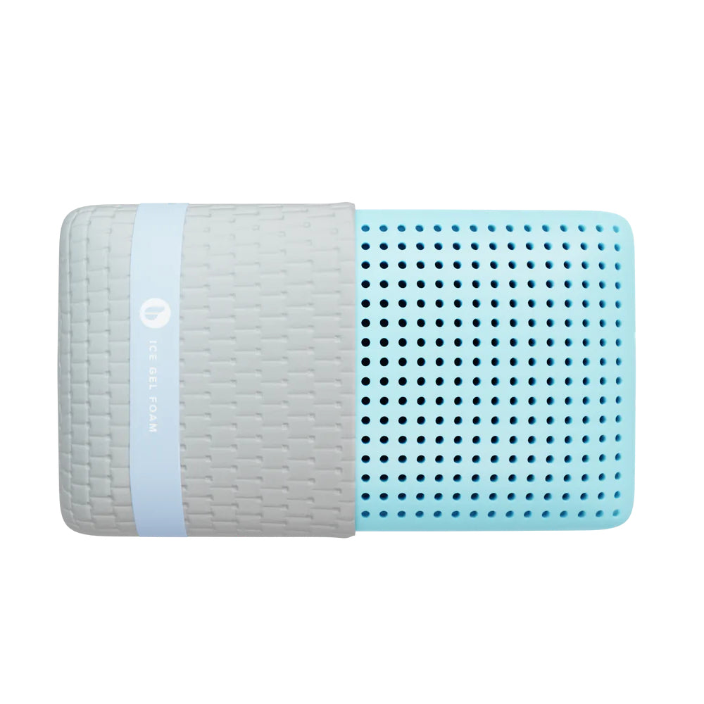 Blu Sleep Ice Gel Surround Queen Pillow, Blue