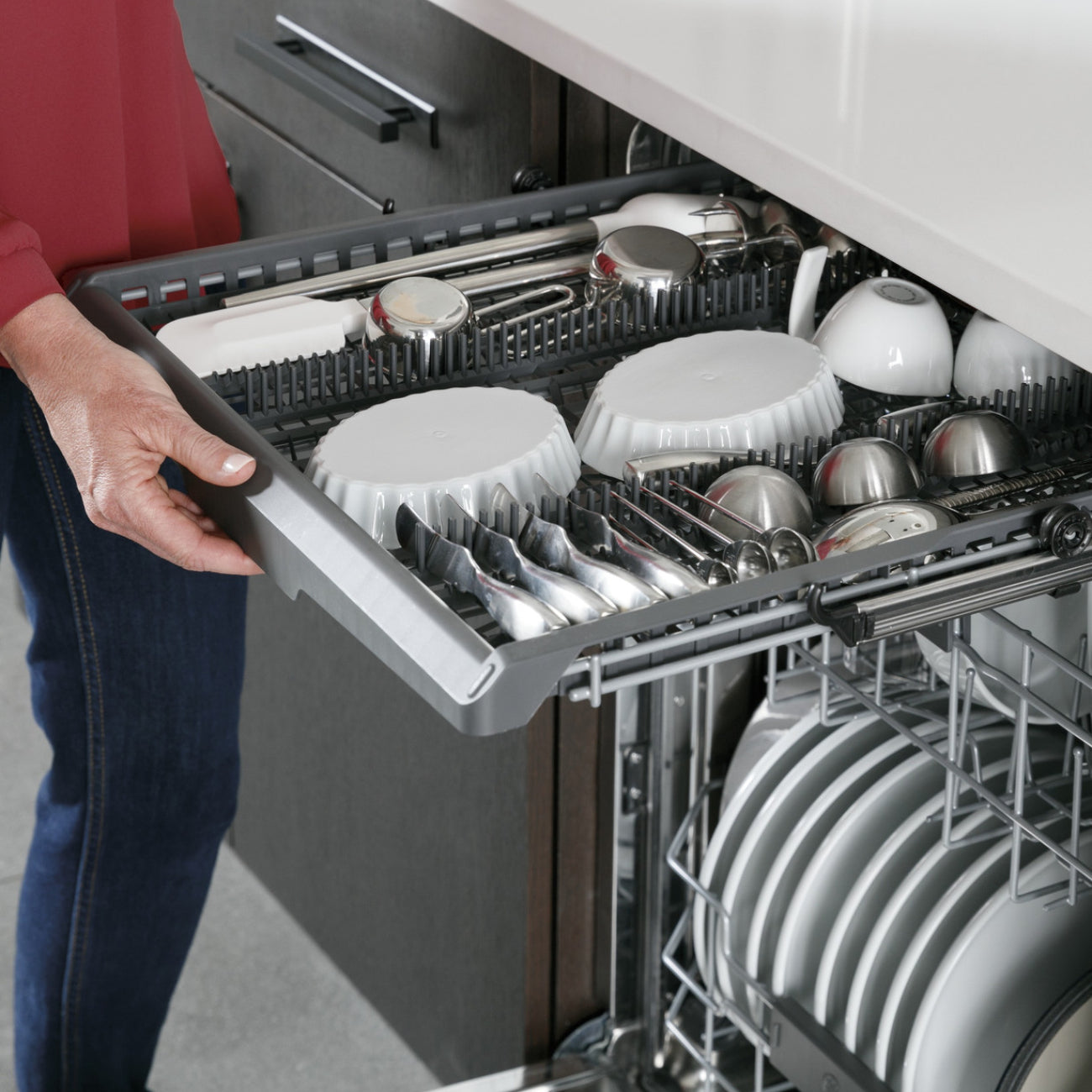GE Profile PDT715SYNFS 24" Top Control Built-in Dishwasher with Sanitize Cycle & Dry Boost with Fan Assist Resistant Stainless Steel - Curacao