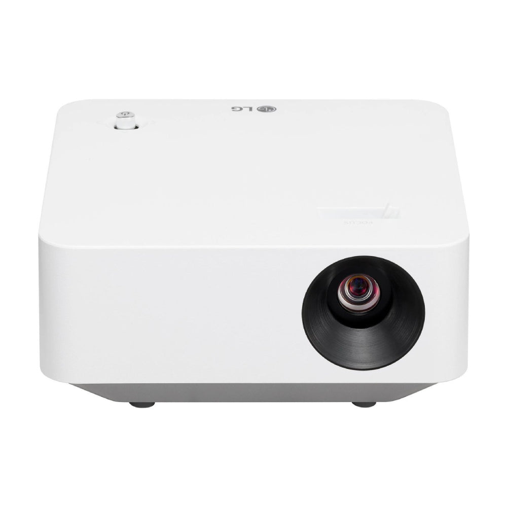 Proyector portátil inteligente inalámbrico LG CineBeam PF510Q FHD con control remoto simple - Blanco