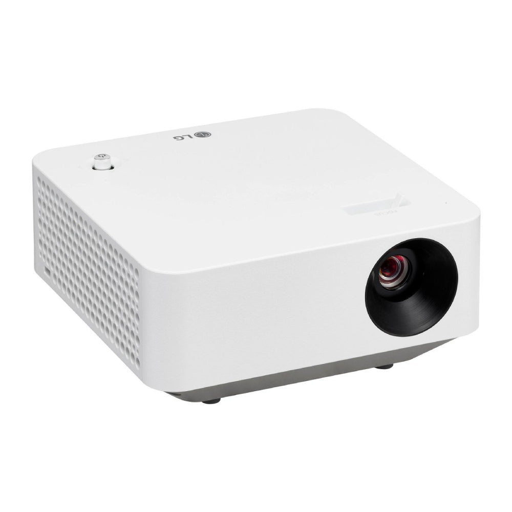 Proyector portátil inteligente inalámbrico LG CineBeam PF510Q FHD con control remoto simple - Blanco