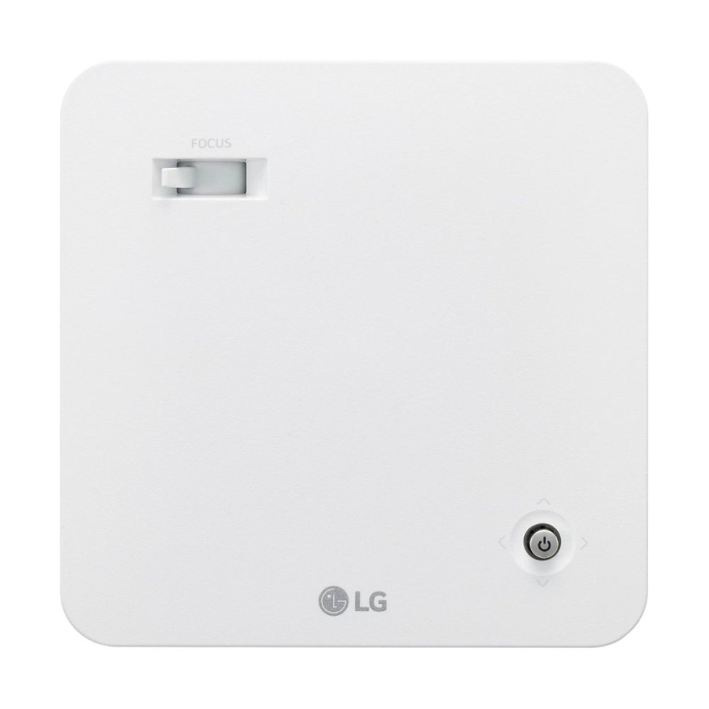 Proyector portátil inteligente inalámbrico LG CineBeam PF510Q FHD con control remoto simple - Blanco